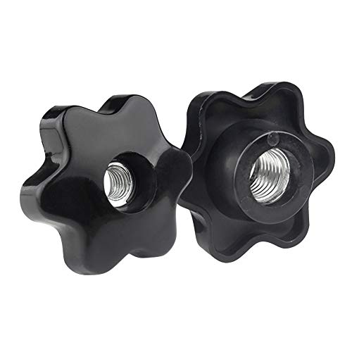 Gtagain Serrage Écrous Poignée Forme Étoile - Plastique Tête Serrage Écrous Bouton Femelle Filetage Main Boutons Poignée pour Machine Outil M6 M8 M10 M12 M14 M16 Cover