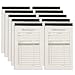 Roll Maven 10 Pack Thank You Receipt Book, 3.4x5.5 Handheld 2-Part Carbonless, White/Yellow Carbon Duplicate Copy Sales Order Form, Invoice Pad, Cute Convenient for Small Business (50 Sets)