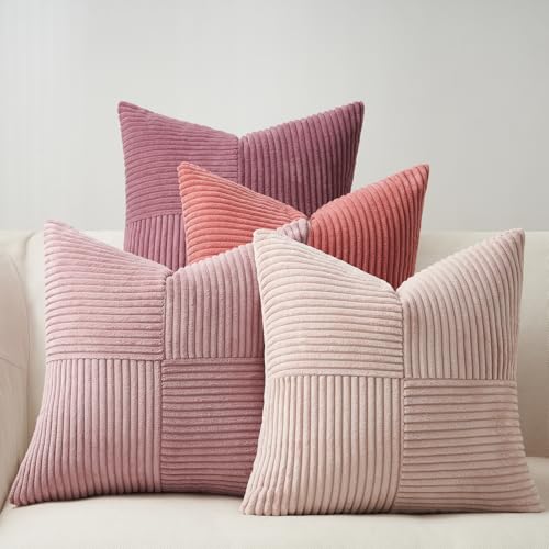 Topfinel Housse Coussin 40x 40 Rose Forme de Moulin à Vent poudré Decoration Maison Intérieure...
