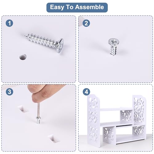 Superbpag DKBSH-201 Desk Organizer Wood Expandable Bookshelf Adjustable Desktop Shelves Rack For Classroom Office Dormitory Home thumb #4