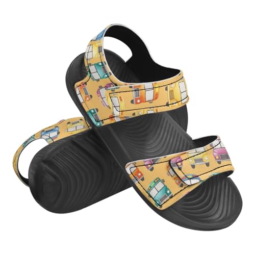 Sandals for Kids Summer Shoes Slide Sandals with Adjustable Strap Open Toe Boys Slides Lightweight Toddler Shoes3
