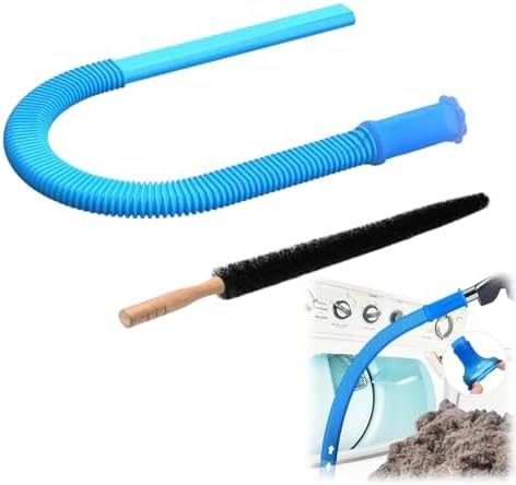Dryer Vent Cleaner Hose Kit with Most Vacuum Cleaner, Flexible Vacuum Attachment and Flexible Dryer Lint Brush, for Removing Lint from Dryer Vents, Refrigerator Coils, Tight Gaps and Window Slides