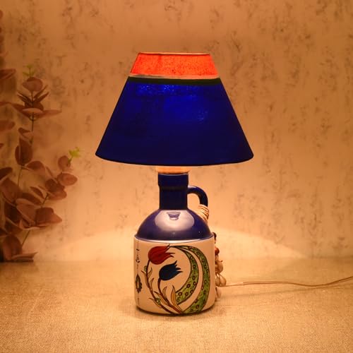 Image of Ivory Glow Ceramic Lamp & Shade