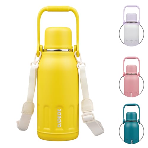 Image of BJPKPK Stainless Steel Insulated Bottle with Handle & Strap, 40oz