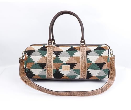 Handmade Large Leather Duffle Bag for Travel or the Gym, Overnight Sports Bag Weekender Bag Travelers Carry-on Luggage Duffel Bag for Men and Women3