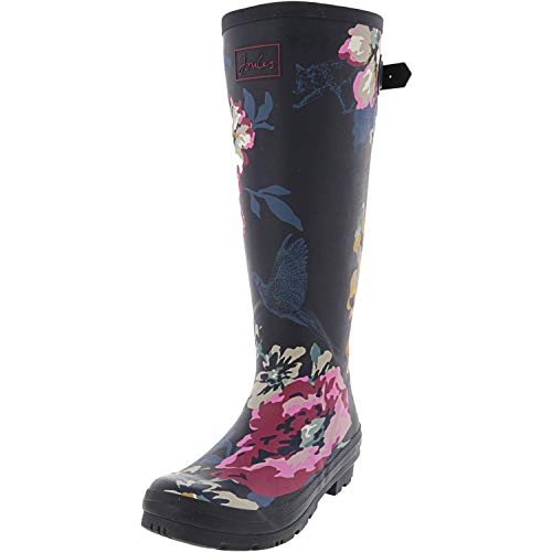 Joules Welly Print, Botas de Agua Mujer, Blue Anniversary Floral Camfloral, 40...