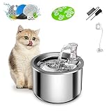 DSHUB Cats Water Fountain, Water Dispenser for Cats, 2L/67OZ Mute,Smart Constant Temperature,Easy Tr