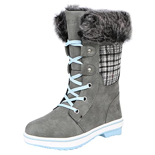 Northside Kid's Bishop SE Snow Boot, Gray, 2 M US Little Kid