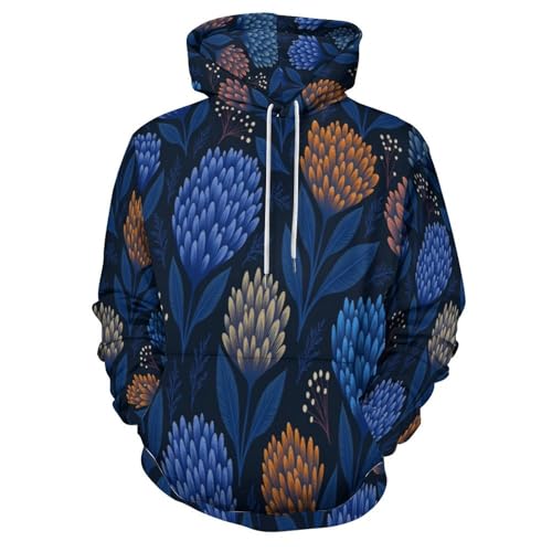 Sweat à capuche 3D floral pour vos sorties urbaines et soirées décontractées Harajuku
