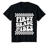 First Day of First Grade Vibes Girls Back to School Boys T-Shirt