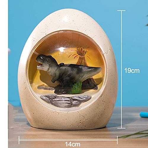 Dinosaur Egg Spaarvarken, Creatief Spaarvarken met Licht, Home Decoratie Veiligheid Hars Materiaal - Image 5