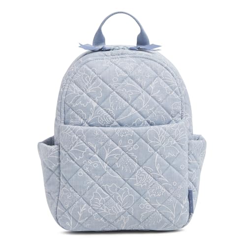 Vera Bradley Mochila pequeña de algodón para mujer, Sweet Garden Lace, Talla única