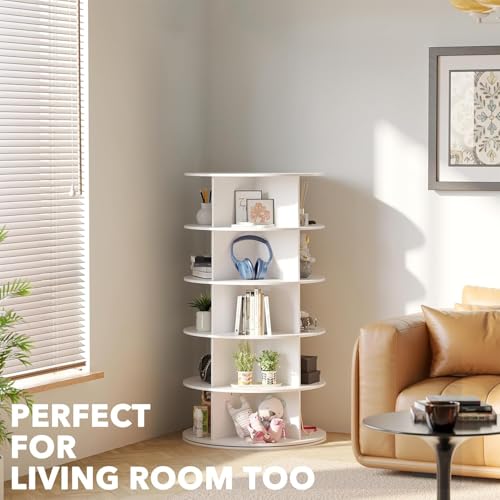 Image of The Artment 5- TierTwist Rotating Organizer Tower | 360 Swivel Multi-Purpose Storage Rack for Shoes, Makeup, Skincare, Pantry Items | Shoes Rack | Space-Saving Organizer for Home & Office