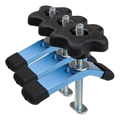 Image of POWERTEC 71082 T-Track Mini Hold-Down Clamp, 3-5 /8 inch L x 3 /4 inch W (Pack of 3)
