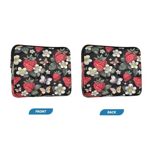 Funda para portátil 13-14 pulgadas impermeable con diseño de fresas miniatura 2
