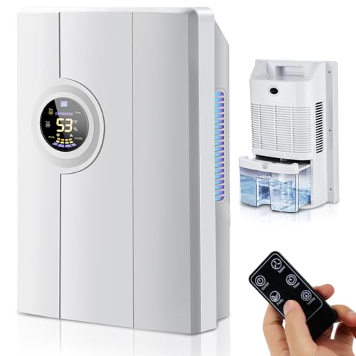 Catálogo de Deshumidificador Steren - solo los mejores. 44 Deshumidificador Habitación de 2.2L, Silencioso Portátil Deshumidificador para la Humedad y Moho, Pantalla LED Digital, Apagado Automático, De shumidificador de Aire para...