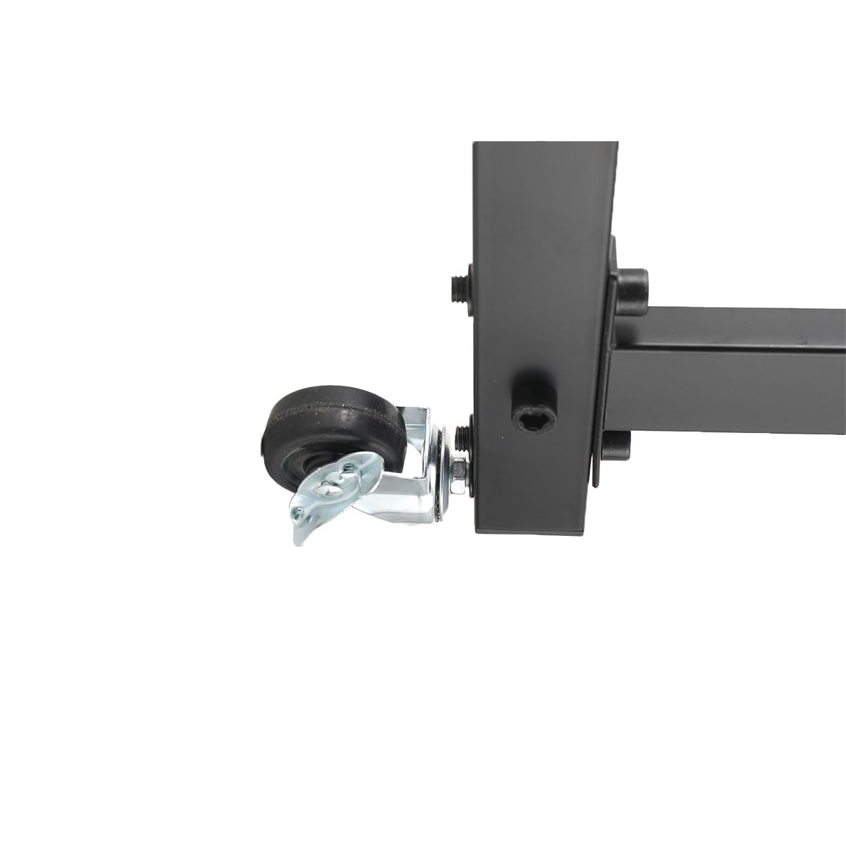 Mobiler Rack Wagen mit 4 rollenden Rollen, Mobiler DJ PA Studio Rack Wagen Rack Ständer Rollwagen Stage Stand, DJ Mixer Stand Rack Mount Mobiler Stand Stage Cart Rack, Schwarz
