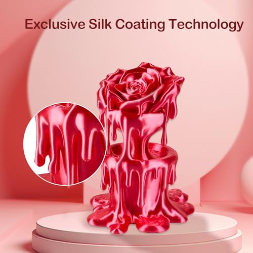 Image of ERYONE Silk PLA Filament for 3D Printer, 1.75mm + /- 0.03mm, 1kg (2.1LBS) /Spool, Silk Metallic Fuchsia