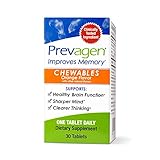 Prevagen Improves Memory - Regular Strength 10mg, 30 Chewables |Orange| with Apoaequorin & Vitamin D | Brain Supplement for Better Brain Health, Supports Healthy Brain Function and Clarity…