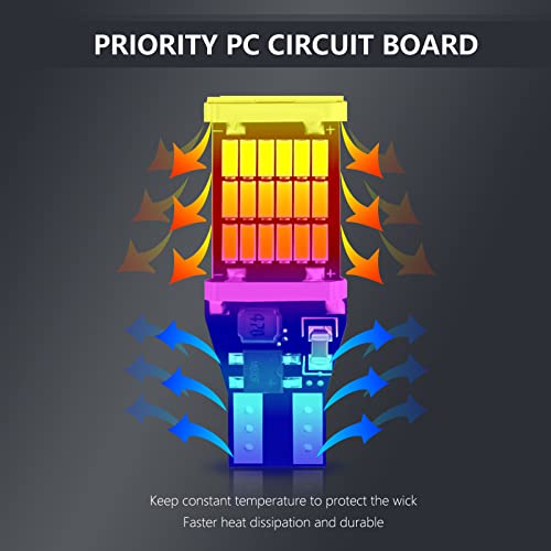 Timnas Pack-4 T15 4014 45Smd Car Led Reverse Lights, 12V 6500K Car Turn Signal Bulbs, 800Lm High Brightness Brake Light For Most Cars Trucks Rvs (Yellow) #TOP3