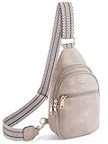 Picture of Telena Sling Bag for Women Crossbody Fanny Packs for Women Leather Sling Chest Bag with Adjustable Strap Cloud Grey