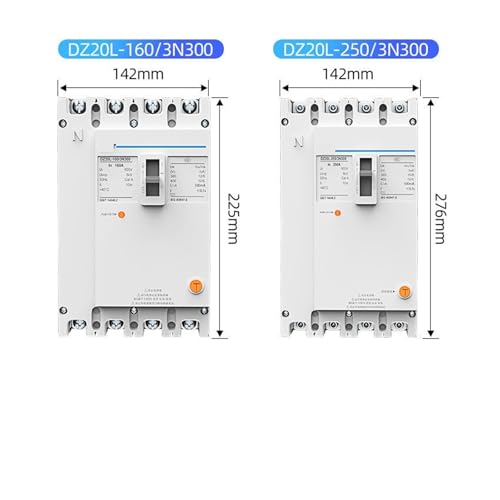 Disjoncteur de protection DZ20L haute performance triphasé 100A