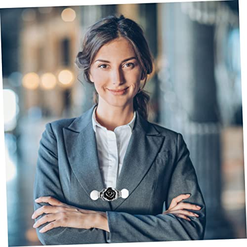 Healifty 3 Peças Suéter Clipe De Gola Vestidos Para Suéter Cardigã Feminino Suéteres Enfeitados Para