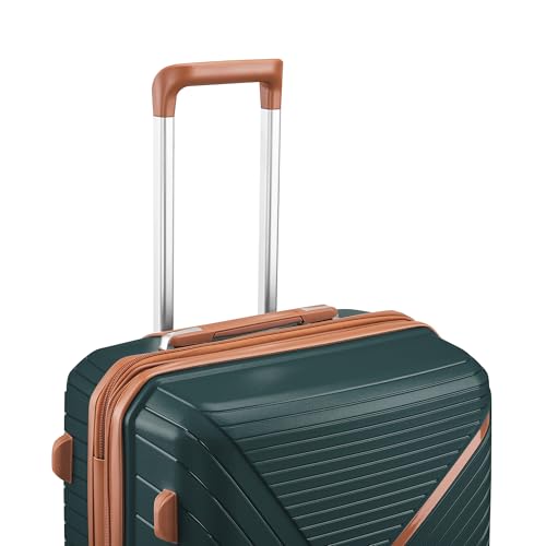 Lightweight Expandable Luggage Set for Stress-Free Travel, 4 Piece (14/20/24/28), Durable Design with 360° Spinner Wheels, Army Green4
