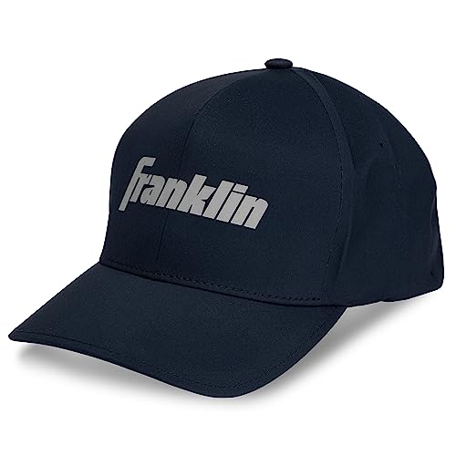 Gorra de béisbol Franklin Sports transpirable negra ajustable unisex