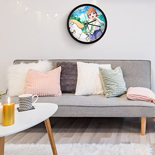 Grande pendule murale silencieuse moderne 25.4cm salon et maison