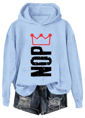Sweat à capuche No Kings In America à manches longues contre la fraîcheur au quotidien