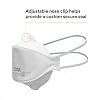 3M Aura Particulate Respirator 9205+, N95, Pack of 440 Disposable Respirators, Individually Wrapped, 3 Panel Flat Fold Design Allows for Facial Movements, Comfortable, NIOSH Approved