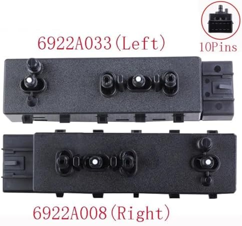6922A008 6922A033 Left and Right Power Seat Switch for Mitsubishi Outlander ASX for Lancer Evolution