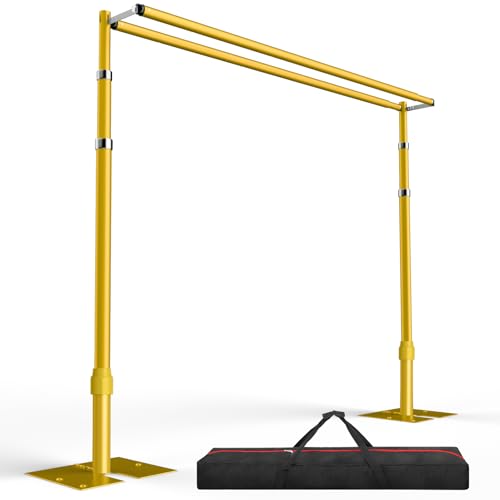 EMART Backdrop Stand Heavy Duty 8.9x10Ft Double Crossbar Pipe and Drape