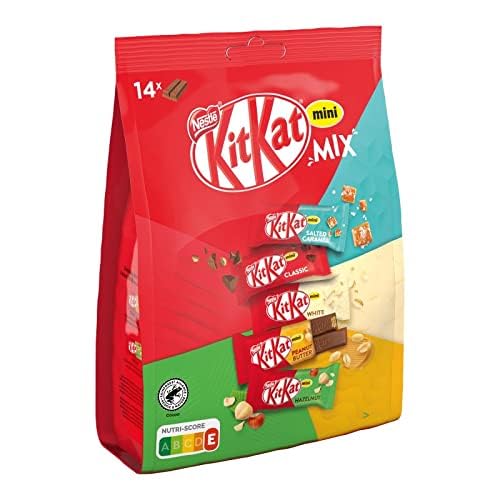 Nestle KitKat Mini Mix, Assorted Flavour Contain Salted Caramel, Classic, White, Peanut Butter, Hazelnut,14 Bars 197.4g (B0CRPDCB57) Amazon Price History, Amazon Price Tracker