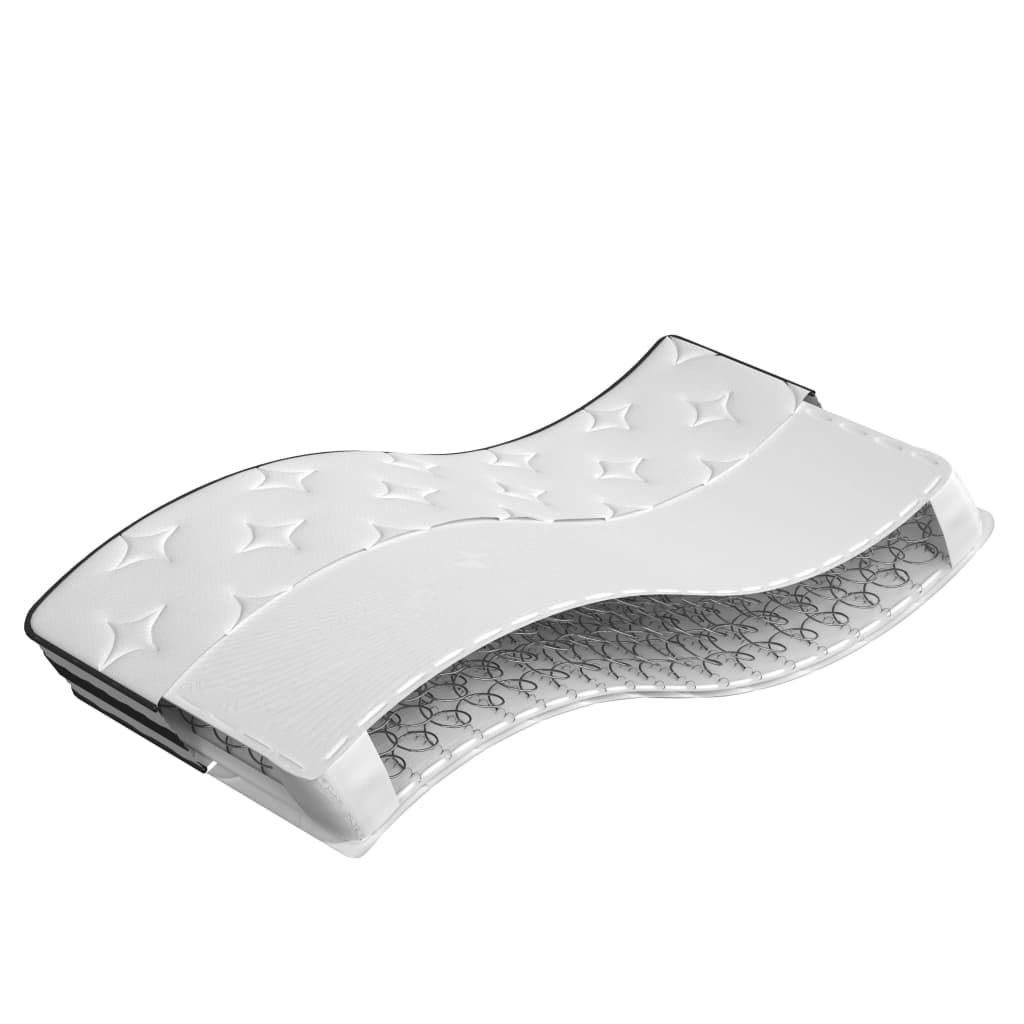 Materasso a molle Bonnell, medio, 100 x 200 cm, con rivestimento traspirante, comodo grado di durezza, supporto elastico a punti, ideale per camera da letto, camera degli ospiti, cameretta dei