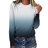 Shirt Sportlich Damen Pullover,Sommer Oberteile FüR Damen LäSsige Lockere Baumwoll Leinen Bluse Mit Rundhalsausschnitt Stilvoller Batikdruck Aufgerollte äRmel Bequemes T Shirt