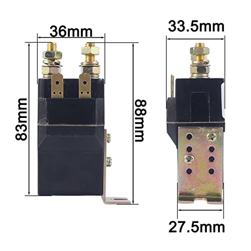 Contactor DC 50A BAWHO SW60 de 12V para reparar fallos de arranque en montacargas 4