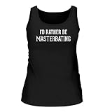 Shirt Me Up I'd Rather Be Masterbating - A Nice Women's Tank Top, Black, Large