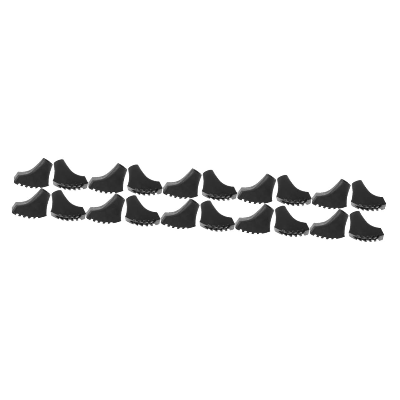 FRCOLOR 5 Sätze Trekkingstock Fußpolster Gummiüberzug Zubehör Outdoor Wanderstock Zubehör Gehstockspitze Kletterstock Fußkrückenspitzen Rattanstöcke Wanderzubehör Ski 4 Stücke * 5