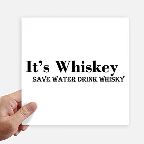 Decal 4Pcs 20cm x 20cm multicolor whisky autocollant carré durable
