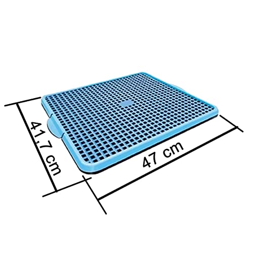 Sanitário Canino Pipi Dog Banheiro Pet Tapete Cachorro - P (Azul)