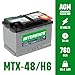 Interstate Batteries Automotive Battery 12V 70Ah (Group Size H6, 48) 760CCA SLI AGM Automobile Replacement Battery for Cars, SUVs, Sedans, Trucks (MTX-48/H6)