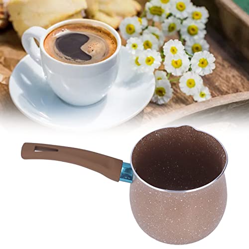 Melkpan, Mini Koffiepot Duurzaam Eco-vriendelijk Rookloos Compact voor Keuken(bruin) - Image 3
