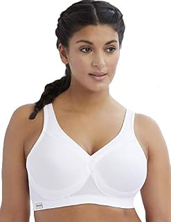 Glamorise womens Full Figure Plus Size MagicLift Seamless Wirefree Sports Bra #1006, White