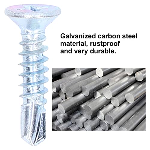 Tornillos autoperforantes galvanizados kit 50 piezas miniatura 7