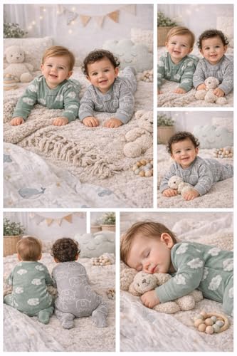 Image of TuddyBuddy 100% Cotton Multi Color Zipper Romper Sleepsuit /Romper /Jumpsuit for Baby Boy & Baby Girl