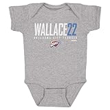 500 LEVEL Cason Wallace Oklahoma City Thunder One-Piece Infant Bodysuit - Cason Wallace Oklahoma City Thunder Elite WHT (Heather Gray, 12M)