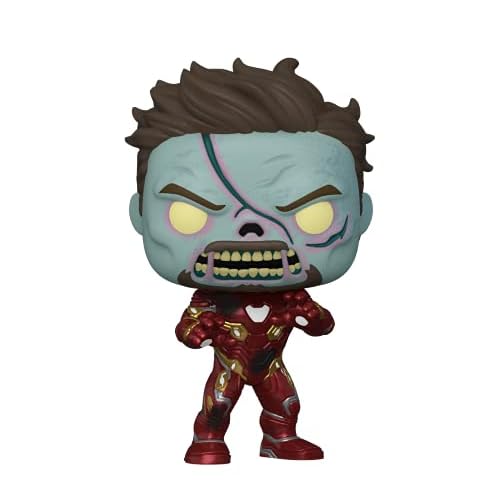 Funko Pop! Marvel - What If - Zombie Iron Man - Brilla en la Oscuridad - Marvel What If - Figura de Vinilo Coleccionable - Idea de Regalo- Mercancia Oficial - Juguetes para Niños y Adultos - TV Fans