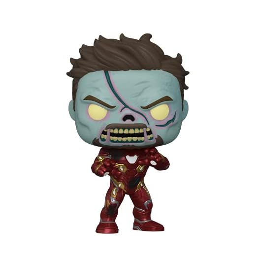Funko Pop! Marvel - What If - Zombie Iron Man - Brilla en la Oscuridad - Marvel What If - Figura de Vinilo Coleccionable - Idea de Regalo- Mercancia Oficial - Juguetes para Niños y Adultos - TV Fans